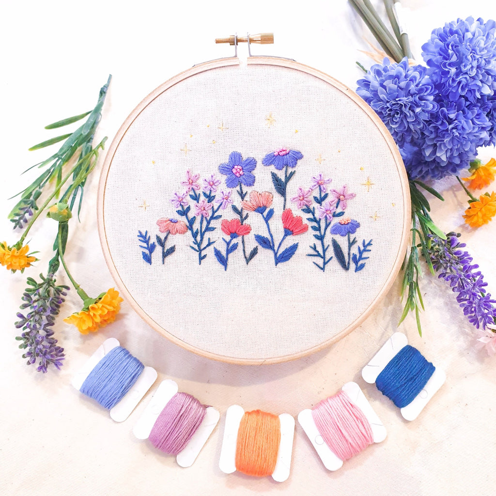 DIY Wildflower Embroidery Kit