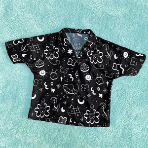 Merlion In Space Print Shirt (Unisex)
