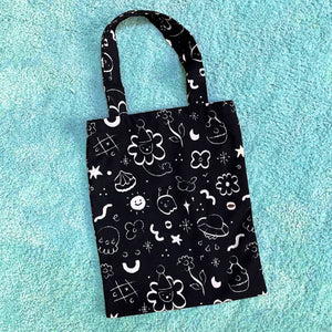 Merlion In Space Print Tote Bag